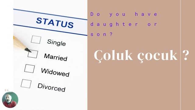 Easy Turkish lessons 10 - MARITAL STATUS смотреть онлайн
