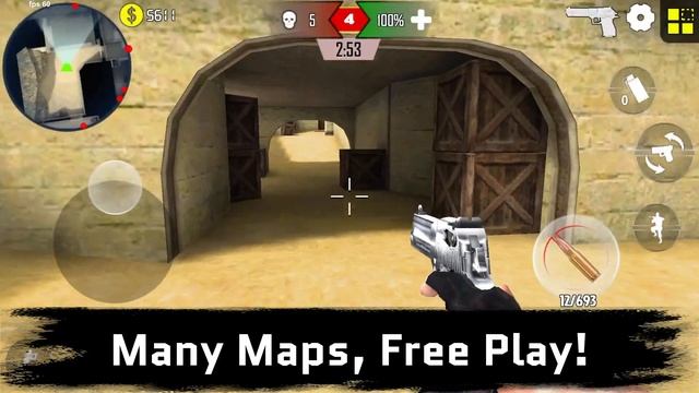 "Counter Attack：CS Strike Ops" - Free FPS Shooting Game смотреть онлайн