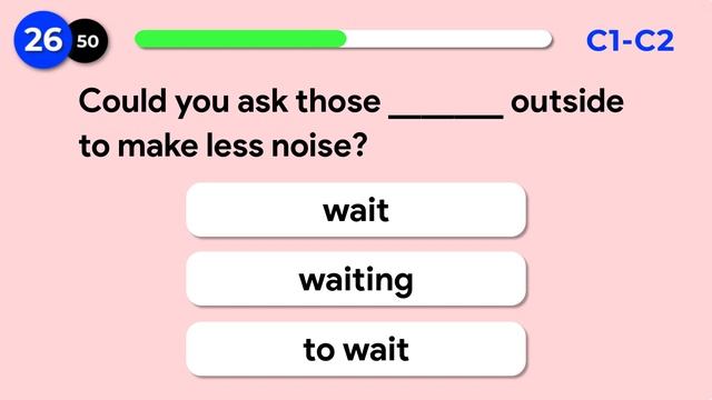 English Grammar Quiz - Advanced (C1 - C2) смотреть онлайн
