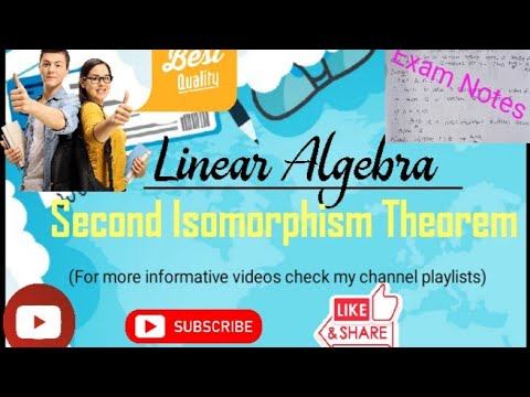 (Linear Algebra) Statement and Proof Of "Second Isomorphism Theorem"||With Complete Explanation ✅✅✅ смотреть онлайн