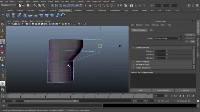 Maya Tutorial - Using Lattice Deformers by 3dmotive HD смотреть онлайн