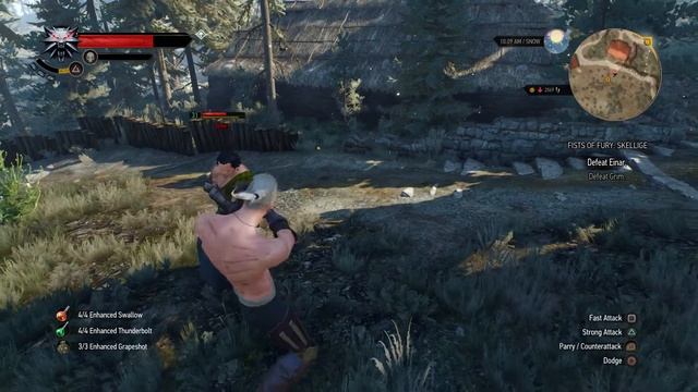 The Witcher 3 - Fists of Fury Skellige: Defeat Grim (Win), Booker Dialogue, Melee Gameplay PS4 смотреть онлайн