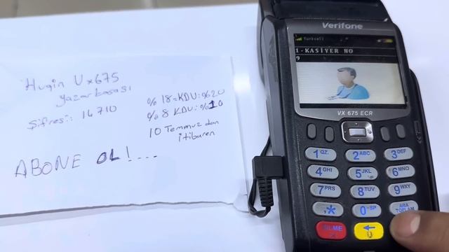 Hugin Vx675 yazar kasa KDV ORAN VE LİMİT TANIMLAMA ( %18 ve %8 KDV yi %20 ve %10 nasıl yapılır ) смотреть онлайн