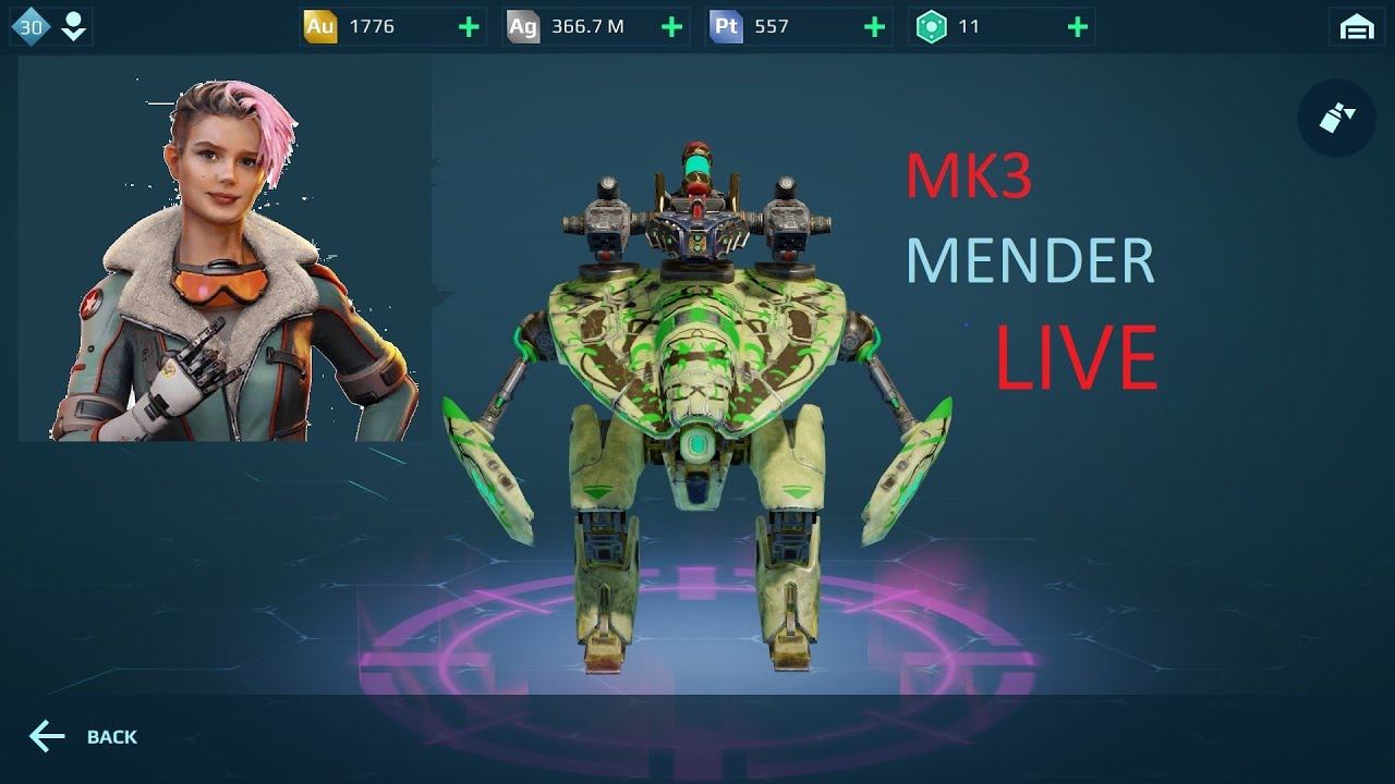 🔴 War Robots Remastered 🟡 Mk3 Mender with Marie Leclair Pilot | Android Account смотреть онлайн