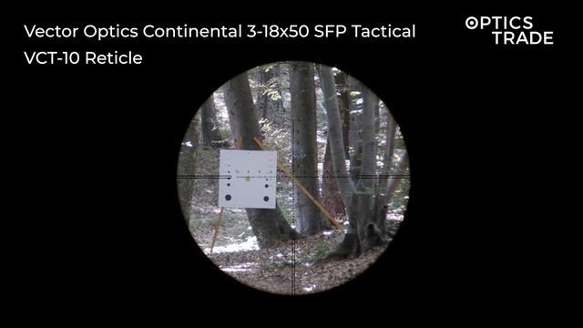 Vector Optics Continental 3-18x50 SFP Tactical Reticle VCT-10 | Optics Trade Reticle Subtensions