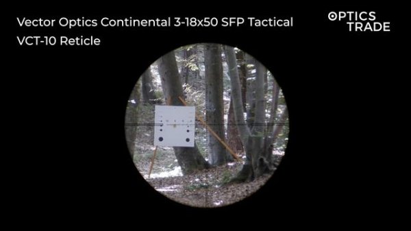 Vector Optics Continental 3-18x50 SFP Tactical Reticle VCT-10 | Optics Trade Reticle Subtensions