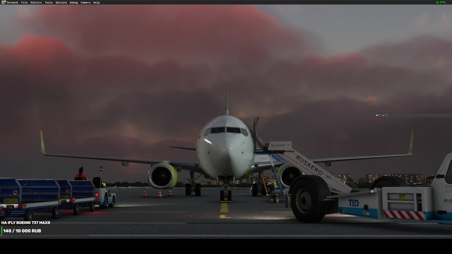 MSFS 2020 PMDG 737-800, SBI005 Vatsim, Omsk(UNOO) - Tomsk(UNTT)