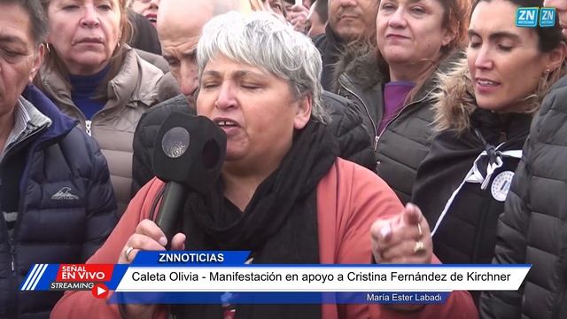 Caleta Olivia - Manifestación en apoyo a Cristina Fernández de Kirchner -Maria Ester Labado смотреть онлайн