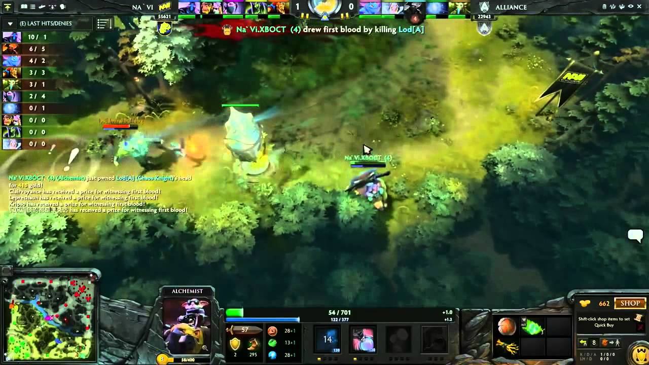 Dota 2 - TI3 - Na`vi.XBOCT verry Pro First blood Game 5 vs Alliance, Grand final ! смотреть онлайн