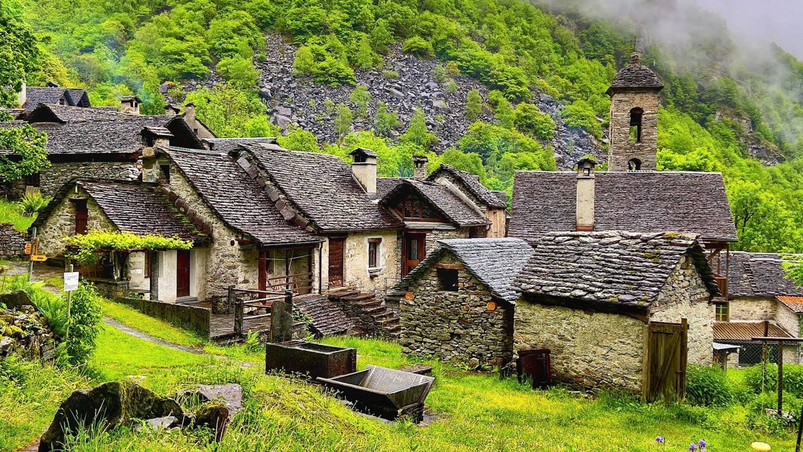 Швейцария - красивые каменные деревни в регионе Тичино, 4K 60 FPS #сезонконтентаRUTUBE | #шариклайф смотреть онлайн