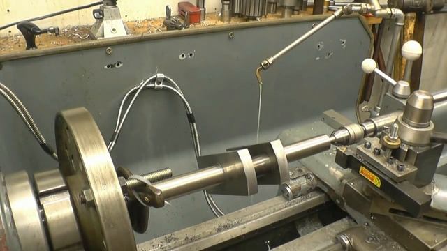 SNNC 178 P1 Crank shaft finish turning MIG weld tests смотреть онлайн