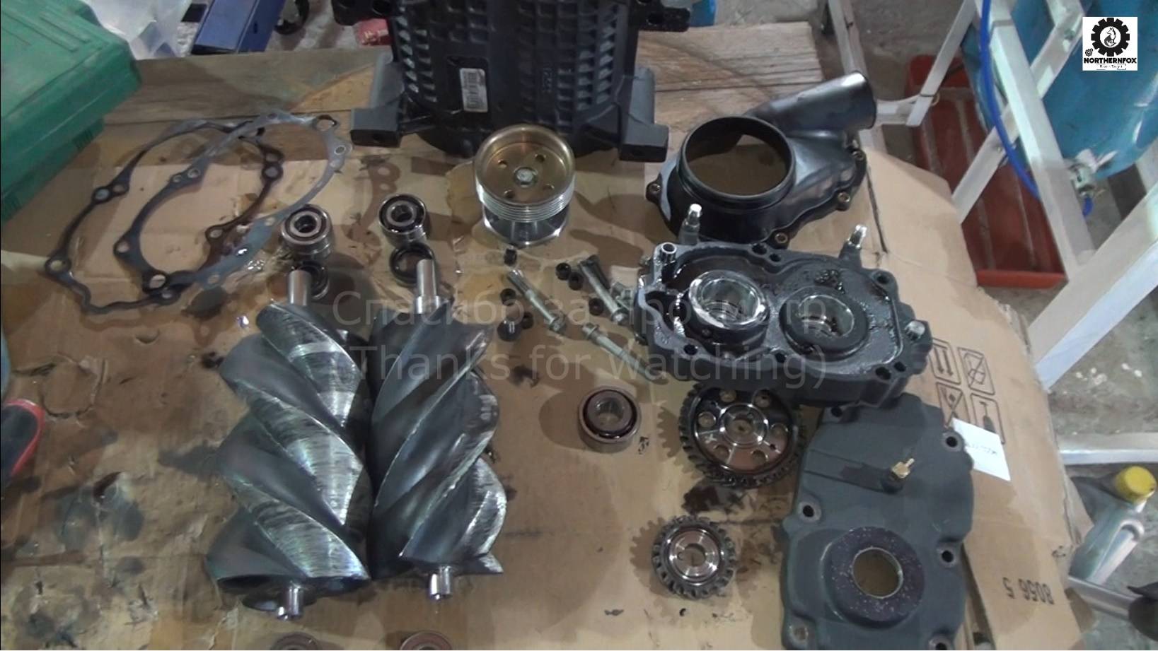 Разборка нагнетателя Mercury Verado 300