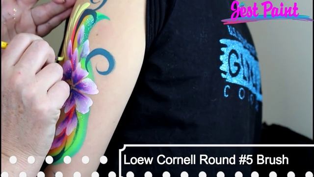 Floral Face Painting Arm Tutorial by Laura Oliver смотреть онлайн