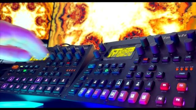 "Nightfevers" // dawless electro synthesiser jam // Elektron Digitakt Digitone Korg NTS-1 смотреть онлайн