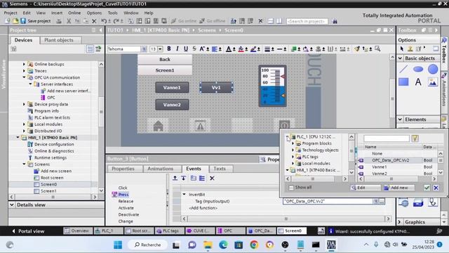 PCVUE TIA COMMUNICATION OPCUA PROFIBUS AUTOMATE SIEMENS смотреть онлайн