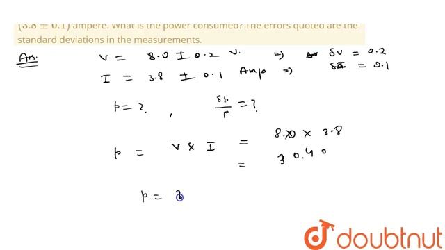 The voltage across a resistor is 8.0pm0.2 volt and the current through it is (3.8pm0.1) ampere. ... смотреть онлайн