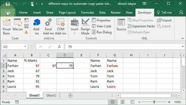 Methods to transfer data from Excel automatically with vba смотреть онлайн