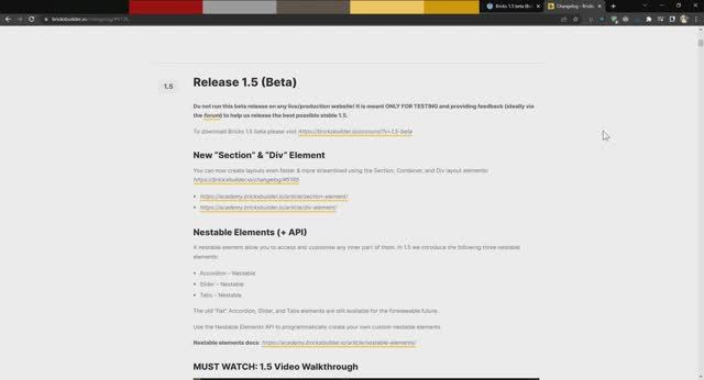 Обзор бета-версии Bricks Builder 1.5 для WordPress смотреть онлайн