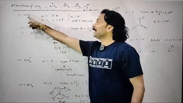 Hybridization and Structure of NO2 , NO2+ , NO2- , NO3- , N3- смотреть онлайн