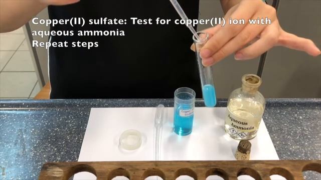 QA Test for Copper(II) Ion with aqueous ammonia смотреть онлайн