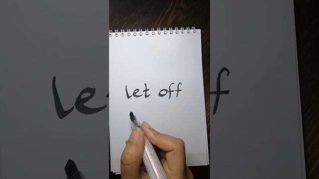 phrasal verb "let off" 🌹🌹😊😊 смотреть онлайн