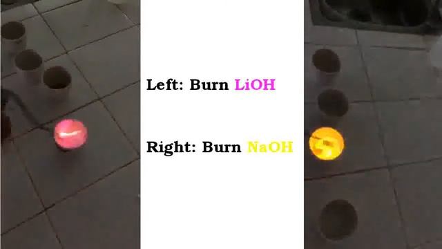 Màu ngọn lửa của Test flame of LiOH, NaOH, KOH смотреть онлайн