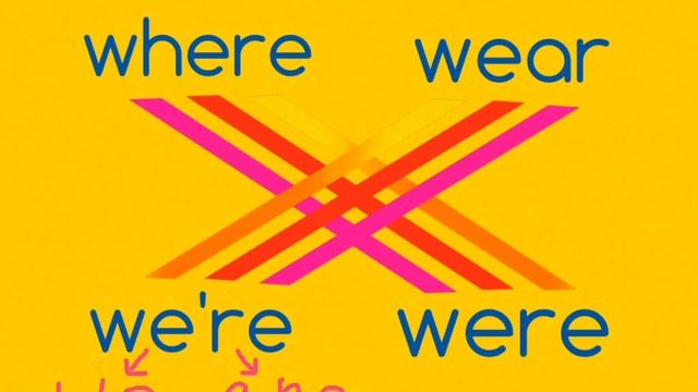 Where Vs Wear And We're Vs Were (homophone Game Ep6)
