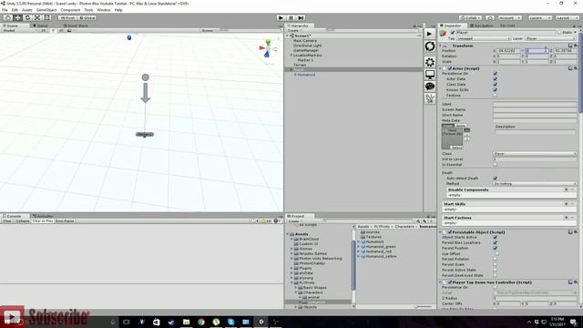 Unity Photon Blox Plygame visual scripting tutorial #2(Character, Scene creation and spawn) смотреть онлайн