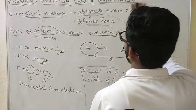 NEWTONS UNIVERSAL LAW OF GRAVITATION | 1.GRAVITATION | LECTURE 3 | CLASS 10 | SCIENCE 1 | смотреть онлайн