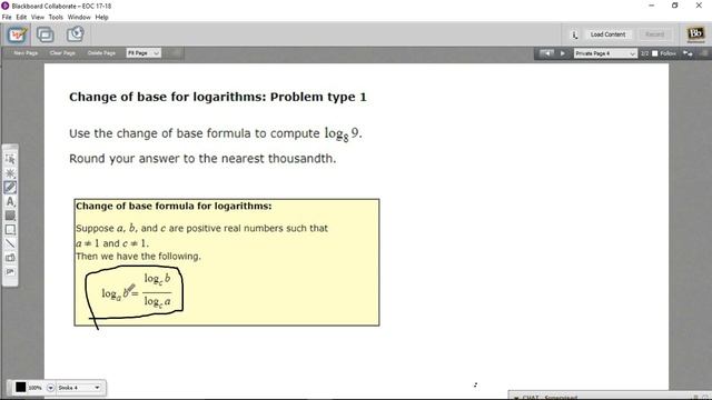 Change of base for logarithms - problem type 1 смотреть онлайн