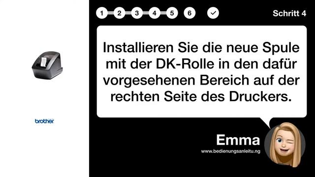Wie man eine Etikettenrolle beim Brother QL-720NW Drucker austauscht смотреть онлайн