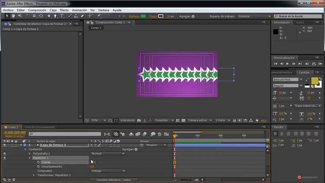 After Effects 103 Composicion rapida con formas y modificadores смотреть онлайн