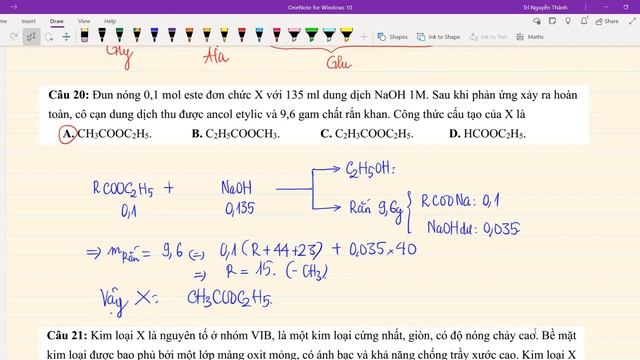 [23/12/2021] Hóa 12 | Sửa đề thi HK1 - THCS-THPT Nguyễn Khuyến (2021-2022) Câu 1-30 смотреть онлайн