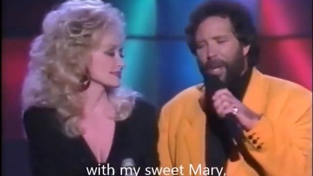 Green Green Grass Of Home - ( With Lyrics )-- 1987-- Dolly Parton & Tom Jones