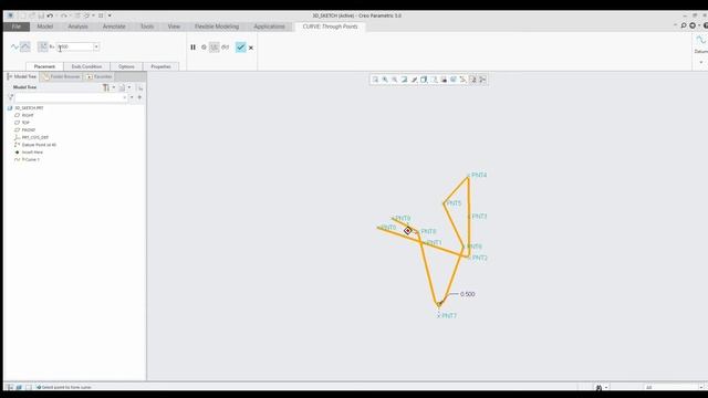Creo Parametric 3D sketch (Pipe tube, hydraulic hose) смотреть онлайн