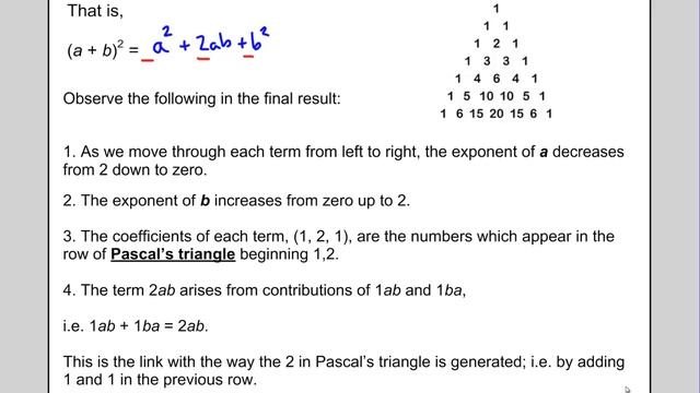 U6L7 - Pascal's Triangle and the Binomial Theorem смотреть онлайн