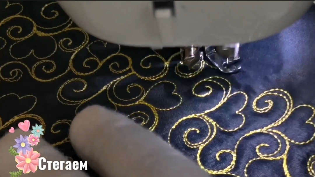 Стёжка для начинающих. Простой и красивый узор. смотреть онлайн