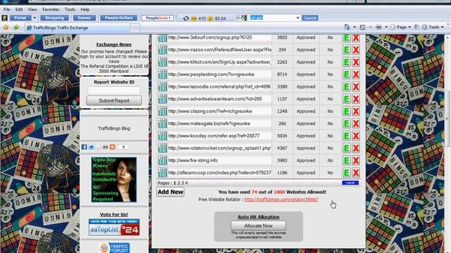 Traffic Bingo Free Website Rotator смотреть онлайн