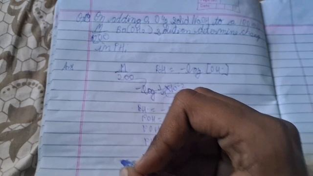 on adding 0.04g solid NaOH to a 100mL,M200Ba(OH)2 solution, determine change in pH: смотреть онлайн