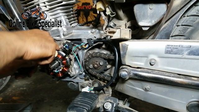 CG 125 Magnet Coil Ring Change How To Fix Bike Starting Problem смотреть онлайн