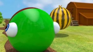 Learn Colors with PACMAN VS SchoolBus and Farm Magic Slide and Surprise Toy Street Vehicle for Kid