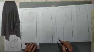 Моделирование. Стильная юбка с секретом кроя. Выкройка № 1473.