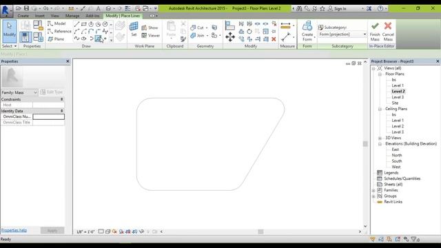 #47 | Massing IN REVIT ARCHITECTURE | IN PLACE MASS [deepak Verma]