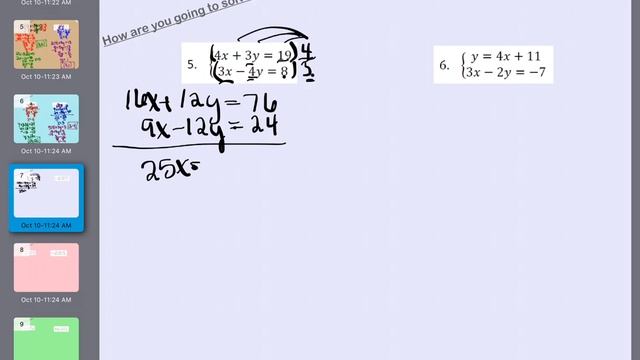 Unit 2 LT 9 Notes Solving Systems Using Any Method смотреть онлайн