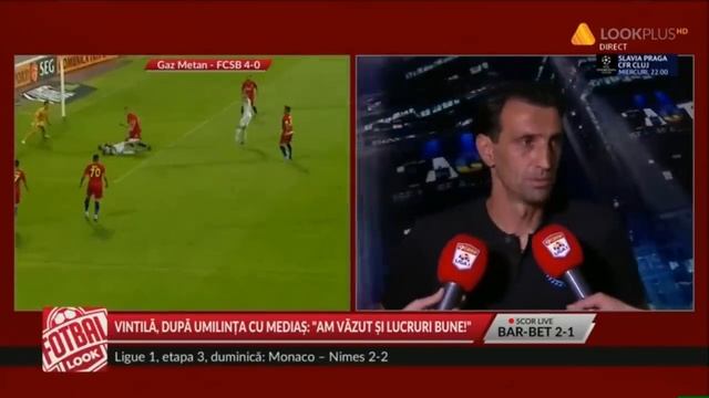 Gaz Metan - FCSB: 4-0 I Ce a declarat Bogdan Arges Vintila, antrenorul FCSB смотреть онлайн