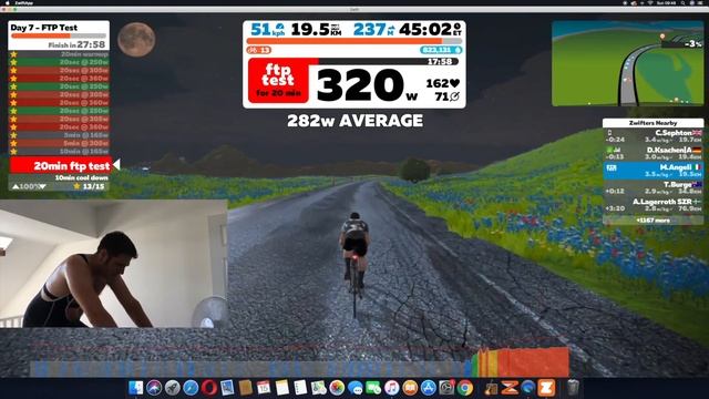 ZWIFT FTP TEST