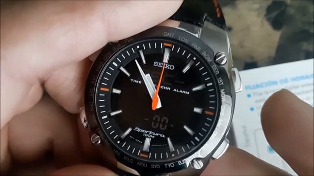 Reloj Seiko Sportura Cal.HO23 Instrucciones.
