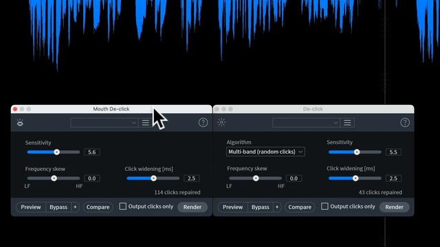 Izotope RX De-click & Mouth De-click Demo