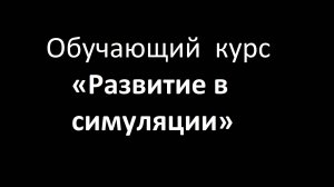 Про обучающий курс «Развитие в симуляции»