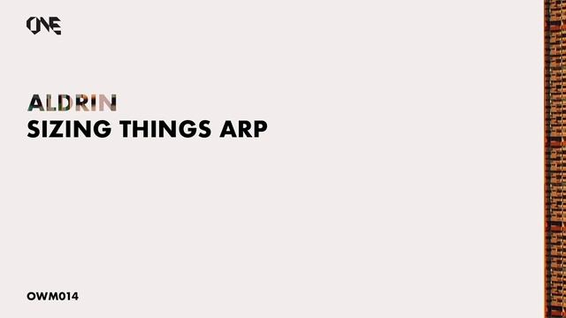 Aldrin - Sizing Things Arp смотреть онлайн